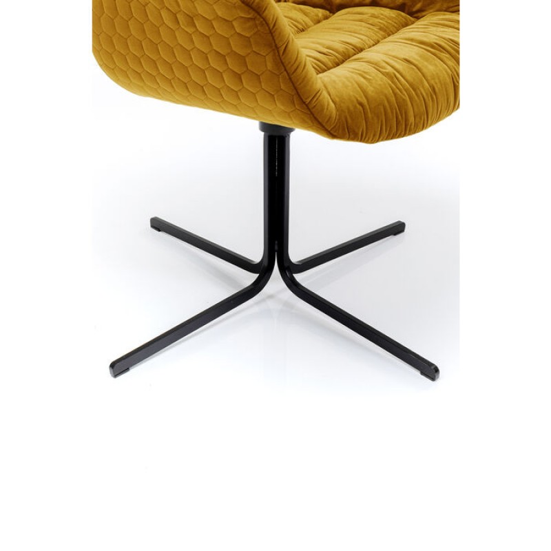 Swivel Armchair Colmar Yellow